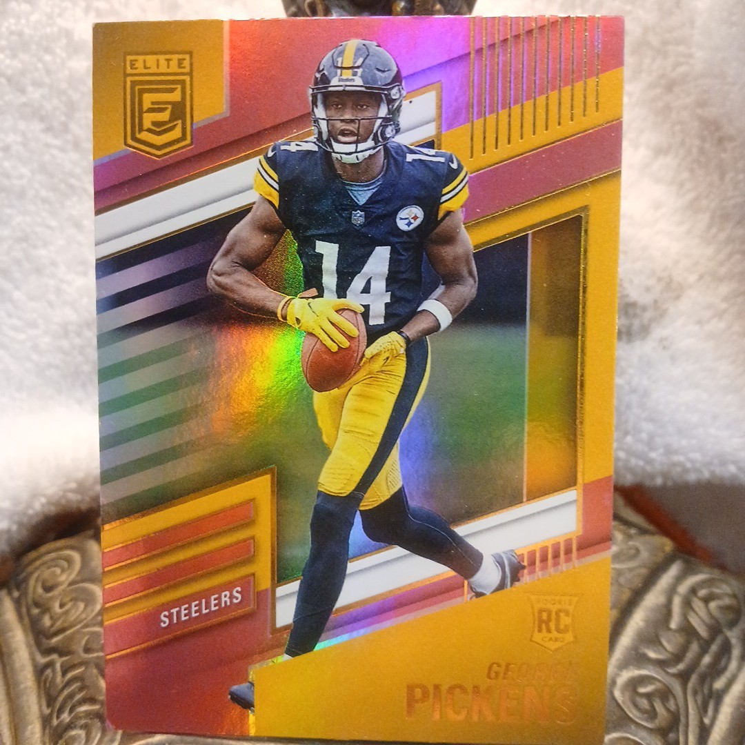 GEORGE PICKENS 2022 Donruss Elite #125 HOLO PINK ROOKIE RC PARALLEL STEELERS