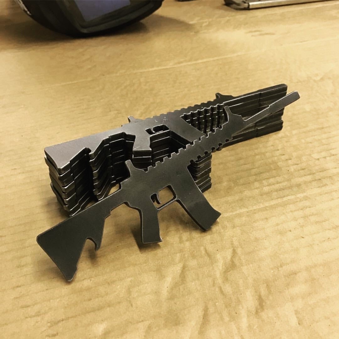 AR15 Bottle Opener METAL M4 Assault Rifle Beer Collector USA