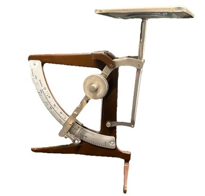 VTG Maul German Pendulum Postal Scale Gramm Ounces Brown MCM