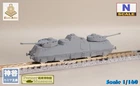 1/160 (N-Scale) WWII German Nr.51 Train /w wheels resin kit (motor not included)
