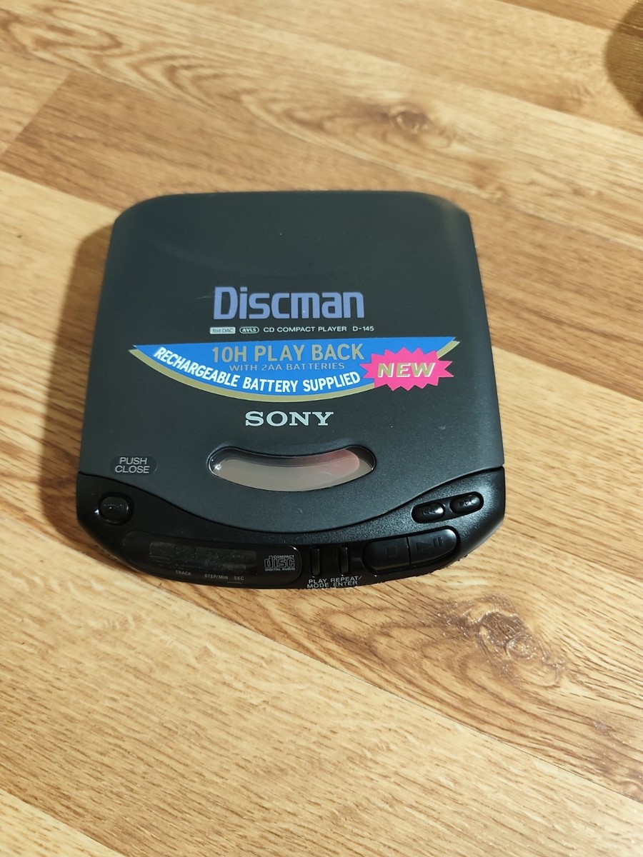 Sony Discman 1 Bit DAC AVLS CD Compact Player D-145 Made in Japan