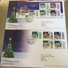GB STAMPS OFFICIAL STAMPS & SHEET FIRST DAY COVER SET CHRISTMAS 2024