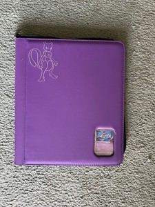 Mewtwo Themed Toploader Binder with 288 Slots and Card Display Window