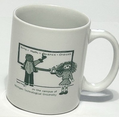 Michigan Technological University Vintage Ceramic Mug  Women in STEM  Fields