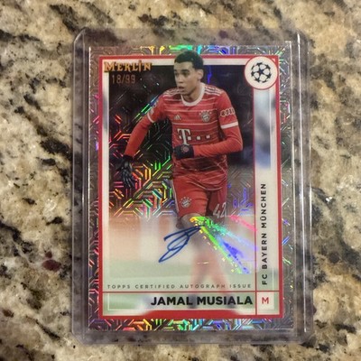 2022-23 Topps Merlin UEFA Autographs Jamal Musiala /99 SP FC Bayern 🔥 💎