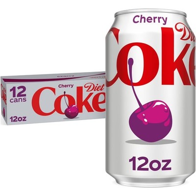 Diet Coke Cherry Soda Soft Drink 12 fl oz 12Pk