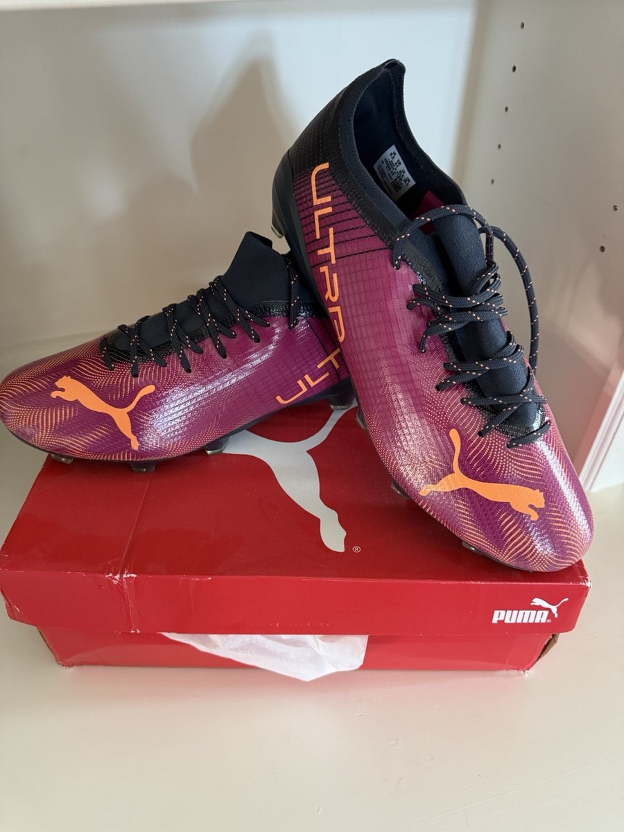 NEW IN BOX PUMA ULTRA 2.4 FG/AG Soccer Cleats fuchsia-neon citrus