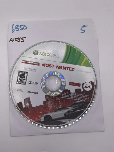 Need for Speed: Most Wanted (Microsoft Xbox 360, 2005) Disc Only - No Track 6850