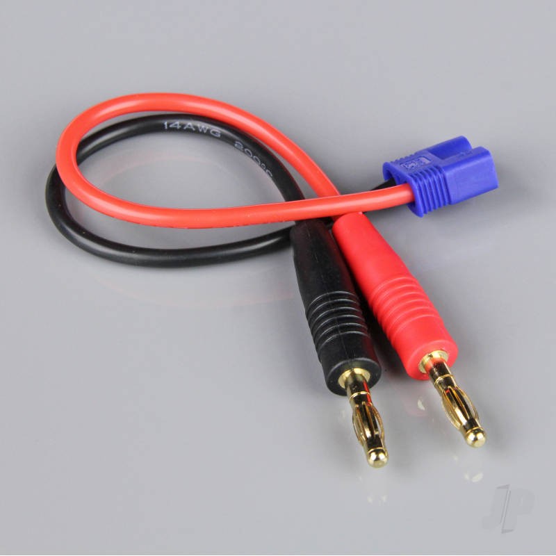 Radient Charge Lead, 4mm Bullet to EC3 Male, 14AWG, 150mm (ESC End)