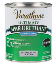 Varathane Satin Clear Water Based Exterior Spar Urethane, 1 Qt. New