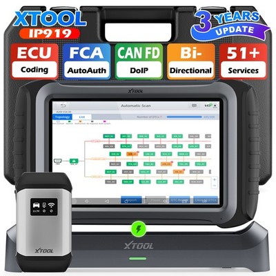USED XTOOL IP919 Diagnostic Tool Bidirectional Scanner ECU Coding Key Programmer