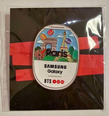 BTS WORLD TOUR ARIRANG in Paris ver. London SAMSUNG Galaxy Pin