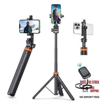  62'' Phone Tripod, Tripod for iPhone & Selfie Stick Inferno Mix Carbon Black