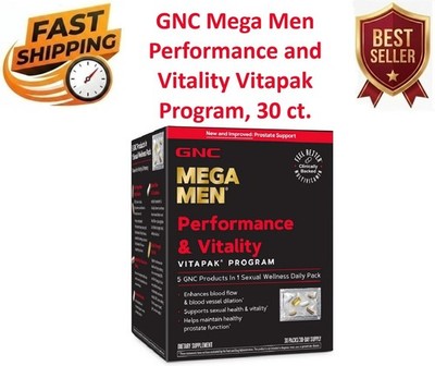 GNC Mega Men Performance and Vitality Vitapak Program 30 Pack