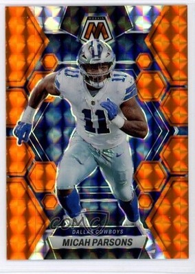 2023 Panini Mosaic Orange Mosaic Prizm 182/199 Micah Parsons #58 1k9t