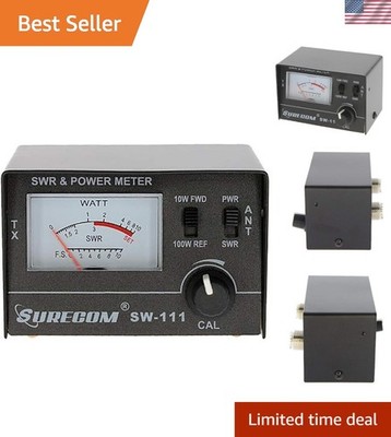 High-Precision SW-111 SWR & Power Meter for CB Antenna - Portable & Durable
