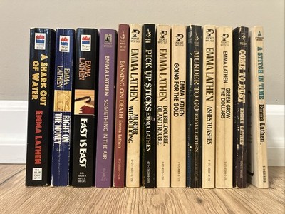 Emma Lathen Lot of 14 John Putnam Thatcher Vintage Paperback Mystery Novels