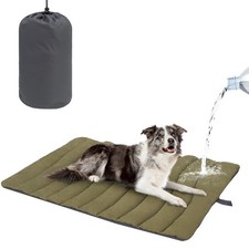 Outdoor Dog Bed Waterproof, Camping Dog Bed Reversible, Portable Travel Bed w...