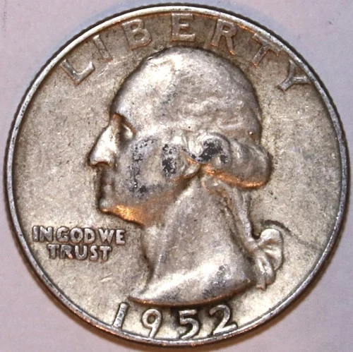 1952-D Washington Silver Quarter - Very Fine - #2561EA