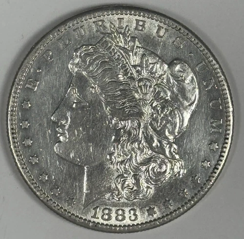 1883-S MORGAN DOLLAR AU/BU SLIDER DETAILS