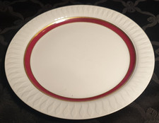 Thomas Porzellan Lanzette  1x Speiseteller 24 cm weiß Gold rot