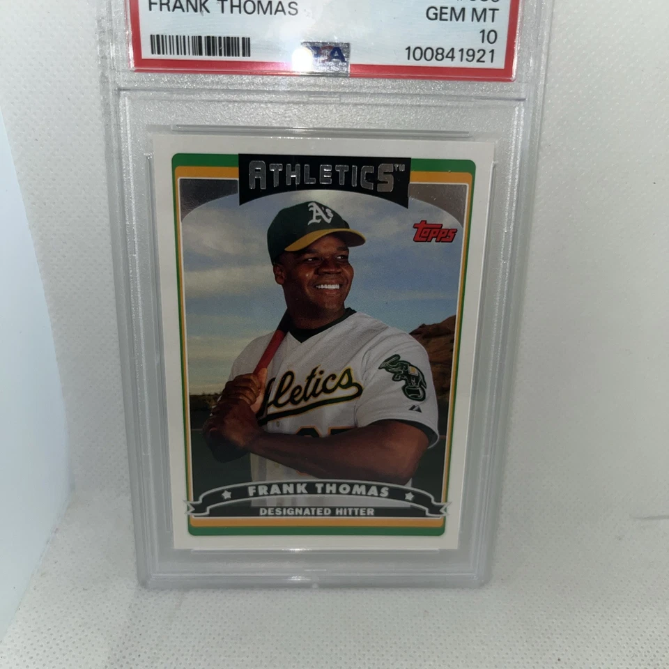 2006 Topps: No580 Фрэнк Томас PSA 10 GEMMINT White Sox Athletics - Изображение 2 из 4