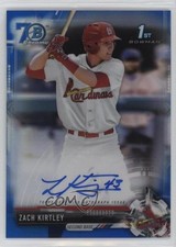 2017 Bowman Draft Blue Refractor 70th Anniversary 57/70 Zach Kirtley Auto 0c2