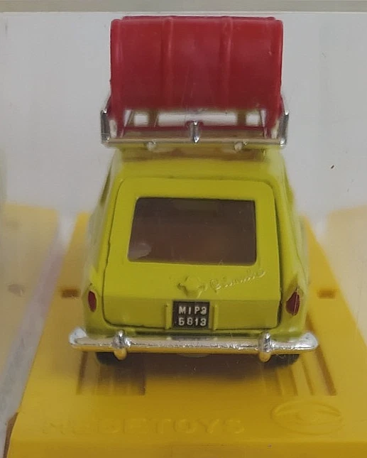 MEBETOYS VINTAGE 1:43 AUTO AUTOBIANCHI PRIMULA AGIP RICERCHE GIALLO ART A66 - Immagine 4 di 4
