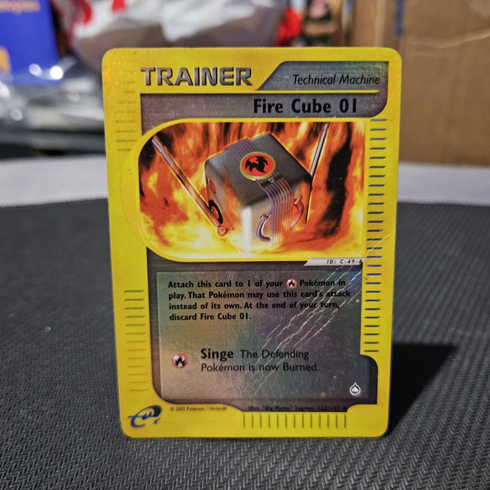 Fire Cube 01 Pokemon TCG Aquapolis Reverse Holo Trainer Card #122/147