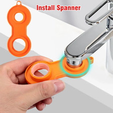 Dual Function Anti-Splash Bubbler Kitchen Faucet Aerator 360 Degree Swivel Tap W