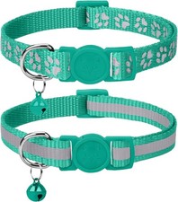 Taglory Reflective Cat Collar Breakaway w Bells Adjustable 7.5-12.5 in 2 Pack