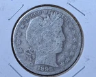1898-P Barber Silver Half Dollar Circulated 90% Silver