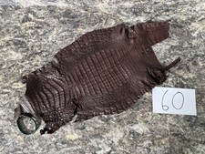 Brown Genuine Caiman Crocodile Hide Leather Skin real alligator Croc 60