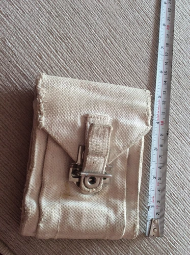 WW2 US Army Military Police MP White Dress Web Pistol Magazine Pouch