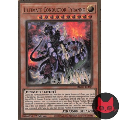 Yugioh Ultimativer Dirigent Tyranno MGED-DE014 Gold Rare 1. Auflage NM