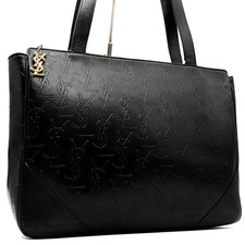Borsa tote Yves Saint Laurent YSL borsetta pelle nera noir donna usata autentica
