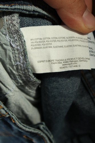 ESPRIT Jeans a zampa d’elefante Donna Taglia IT 38 blu stile casual - Foto 4 di 5