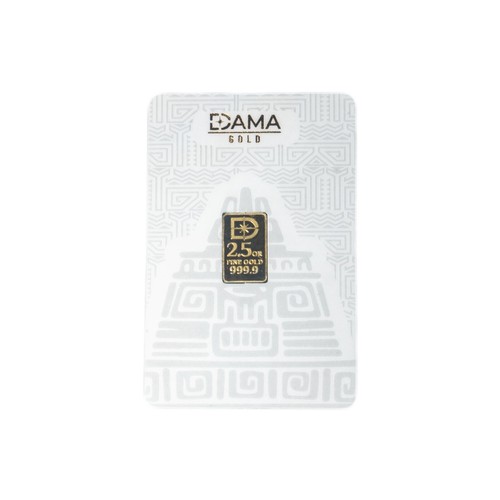DAMA Gold 2.5 gram pure Gold Bar pre-columbian Eagle Design Colombian Gold - Picture 4 of 12