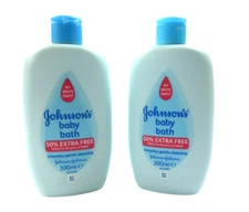 Pack of 2 Johnson's Baby Bath Products Lotion Everyday Gentle Cleansing 300ml