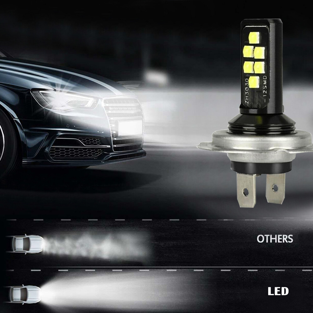 H7 LED Lights Car Headlight Lamp Bulbs High Low Beam 240W 6000K Kits ...