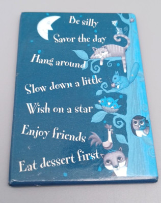 Collectable Blue Enjoy Life Fridge Magnet Kitchen