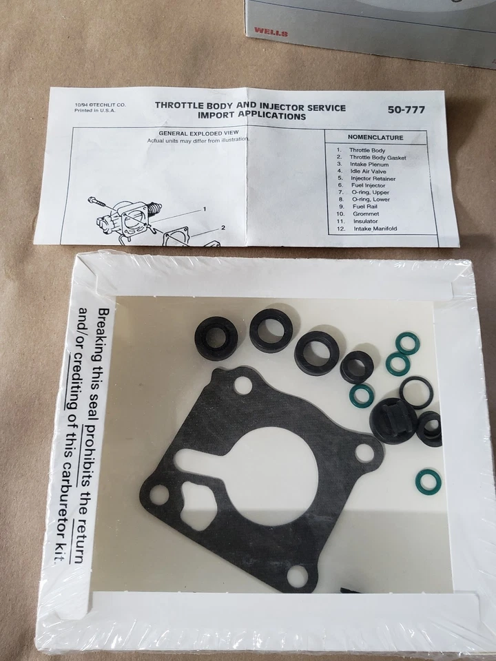 Kit de reparación de inyector de combustible pozos CK924 para Honda Civic 92-93 1,5 L-L4 NOS Foto 2 de 2