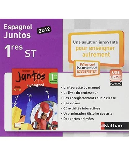 Juntos 1E ST 2012 manuel numérique Clé USB tarif non adoptant, Armand, Gerald