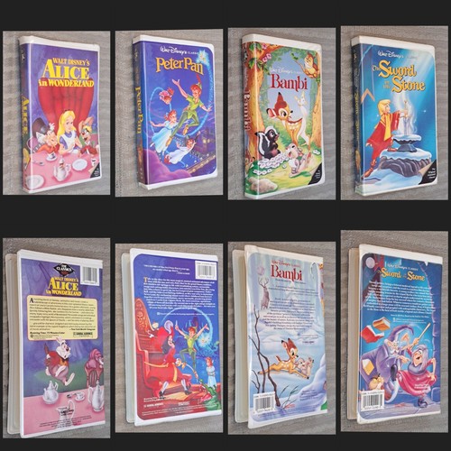 RARE Set of 16 Disney Black Diamond Collection VHS Walt Disney Banned Cover - Picture 6 of 8