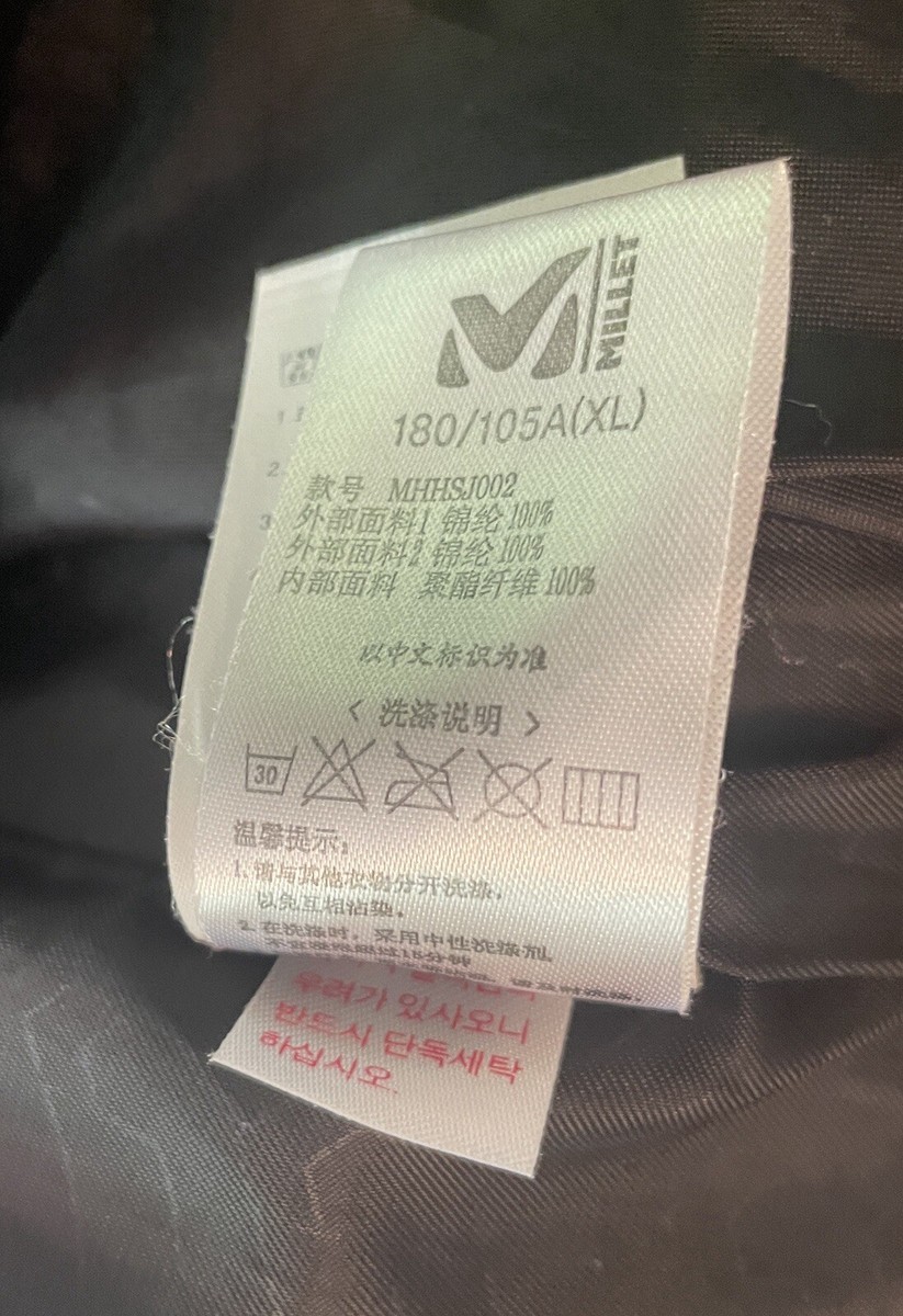 Millet Men's XL Series Jacket “Mountain By Experience” Black Millet Men's XL Series Jacket “Mountain By Experience” Black