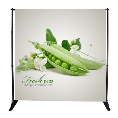 8 x10ft Banner Stand Step Repeat Adjustable Backdrop Telescopic Aluminum Nut