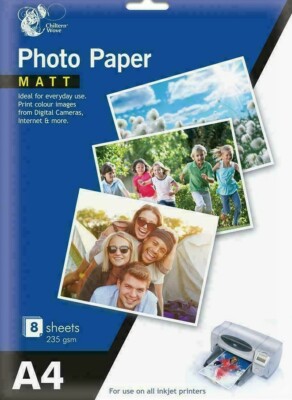 FOTOPAPIER MATT 235 g/m² TINTENSTRAHLDRUCKER DIGITALKAMERA FARBBILDER alle Größen
