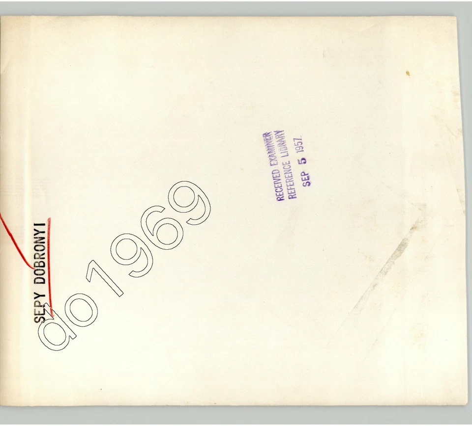 Hungarian Artist SEPY DUBRONY w CELEBRITY Nude SCULPTURES 1957 Press Photo - Image 2 of 2