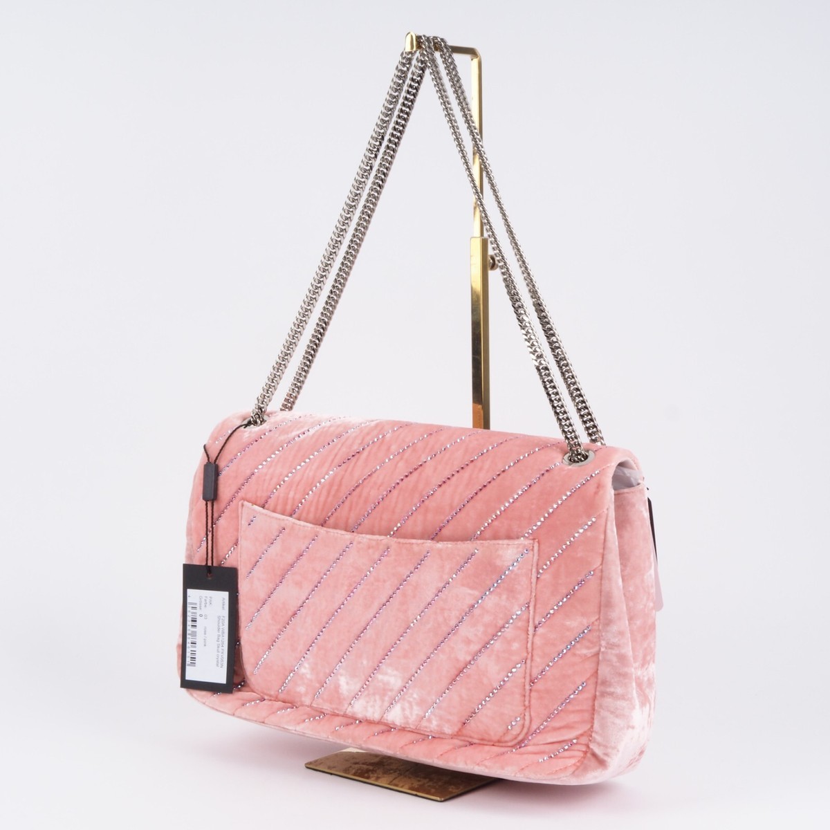 Sac Luxe Sac A Main Philipp Plein Femme PHILIPP PLEIN Shoulder Bag Skull  Crystal Velours Sac De Luxe