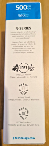 G-Technology G-DRIVE mobile SSD R-Series 500GB Rugged IP67 USB-C Portable - 第 6/8 張圖片